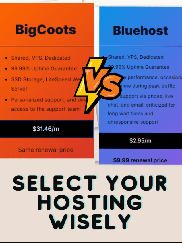 BigScoots vs Bluehost: Which one is best For WordPress 2023